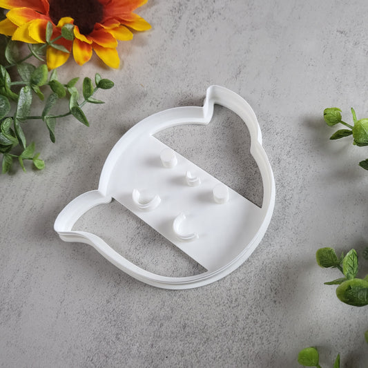Cute Ghost Trinket Dish Clay Cutter for Polymer Clay, 10cm