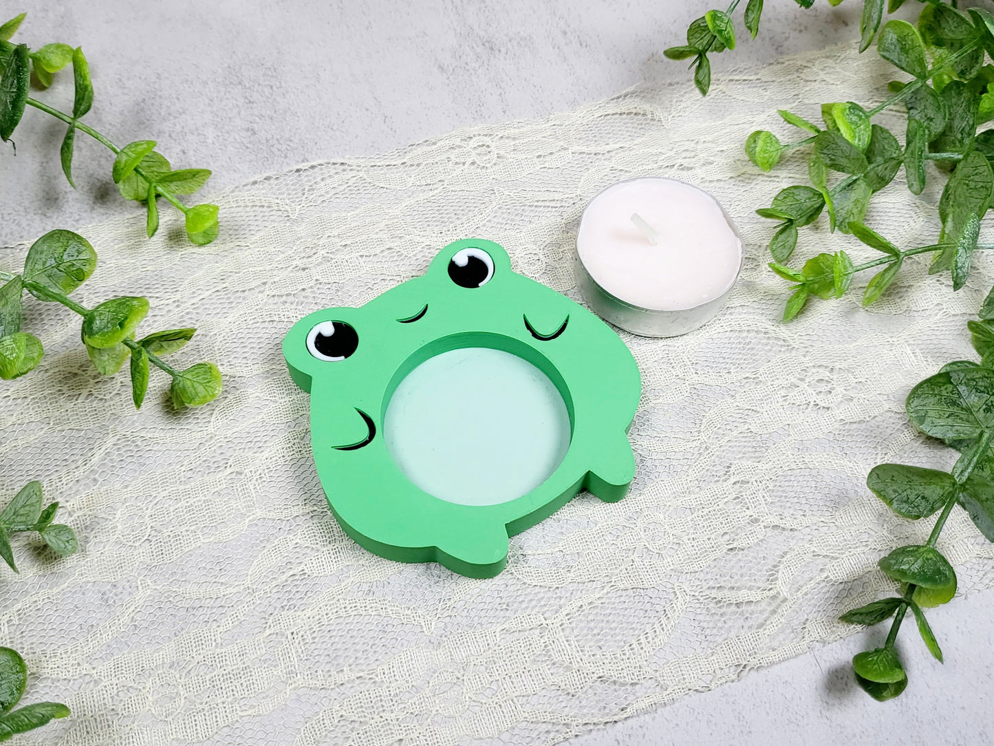 Cute Frog Tealight Candle Holder