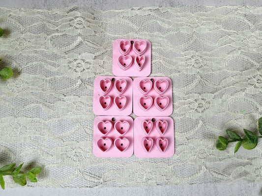 Mini Heart Polymer Clay Cutters