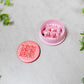 Valentine Tic Tac Toe Circle Polymer Clay Cutter