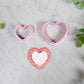 Frilled Hearts Polymer Clay Cutter