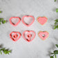 Donut Heart Polymer Clay Cutters