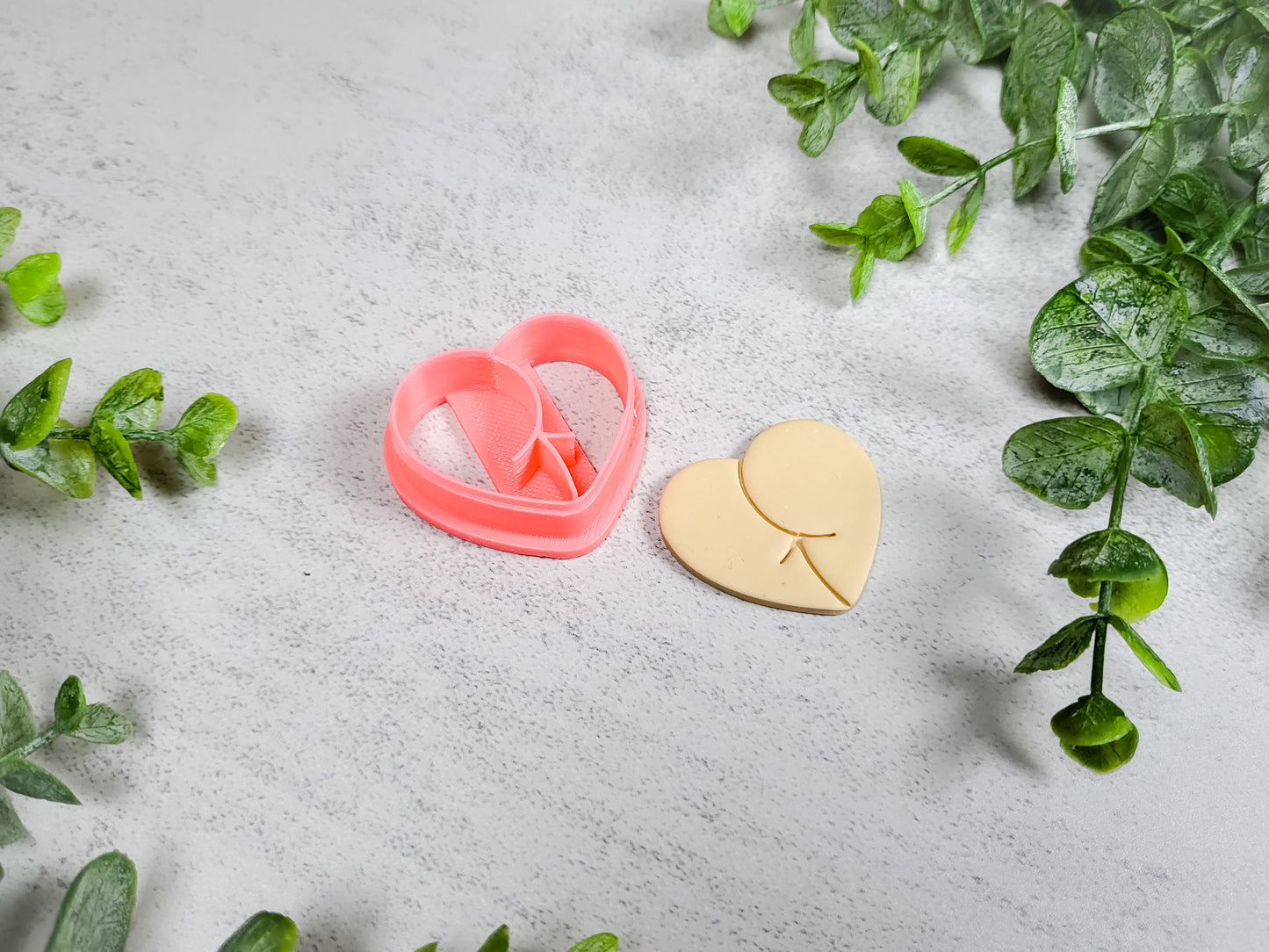 Cheeky Heart 1 Polymer Clay Cutter