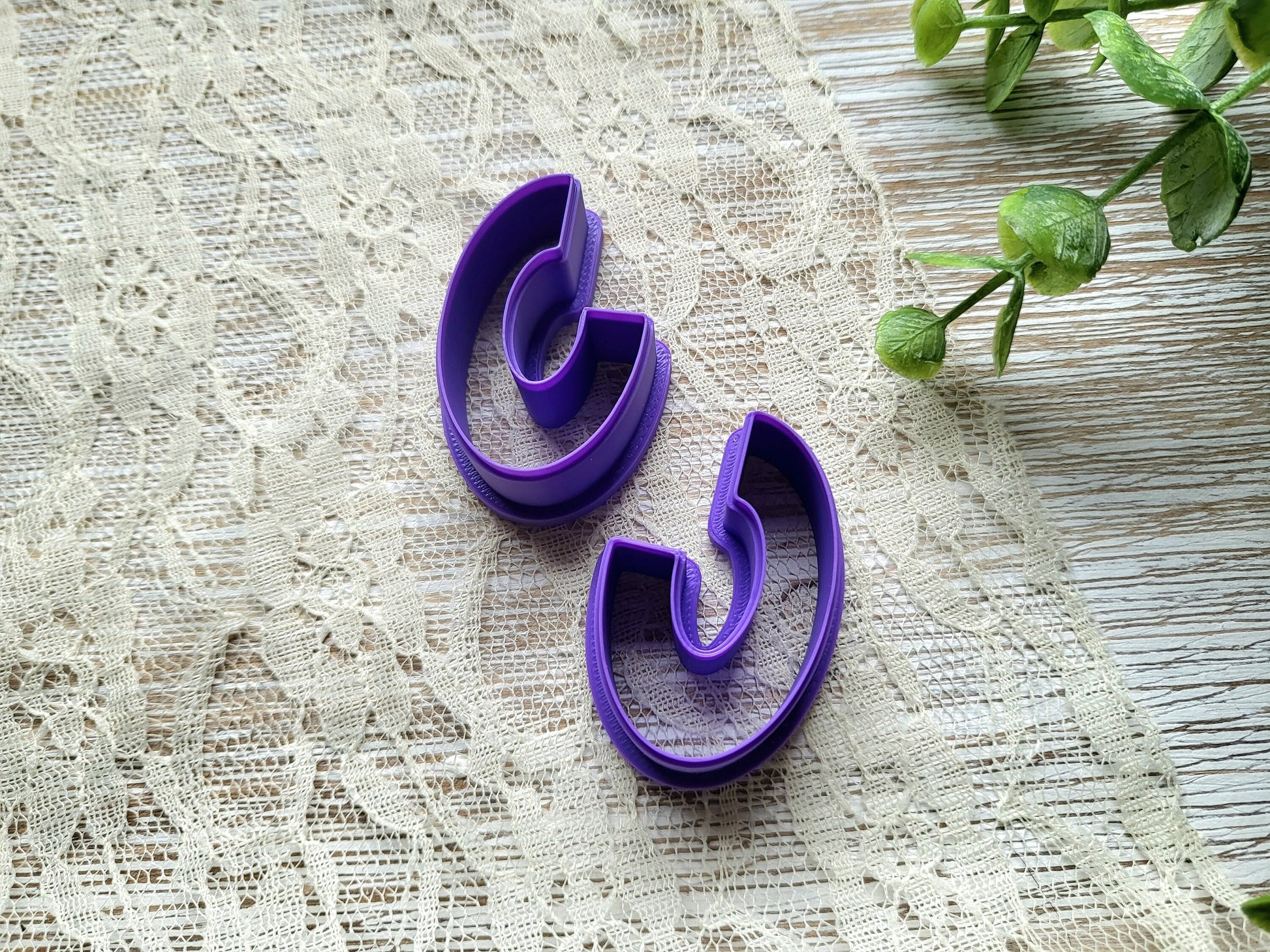 Oval Hoop Clay Cutter, Polymer Clay Cutters, Earring Jewelry Making, Hoop Making Clay Cutter, Hoop Clay Cutter
