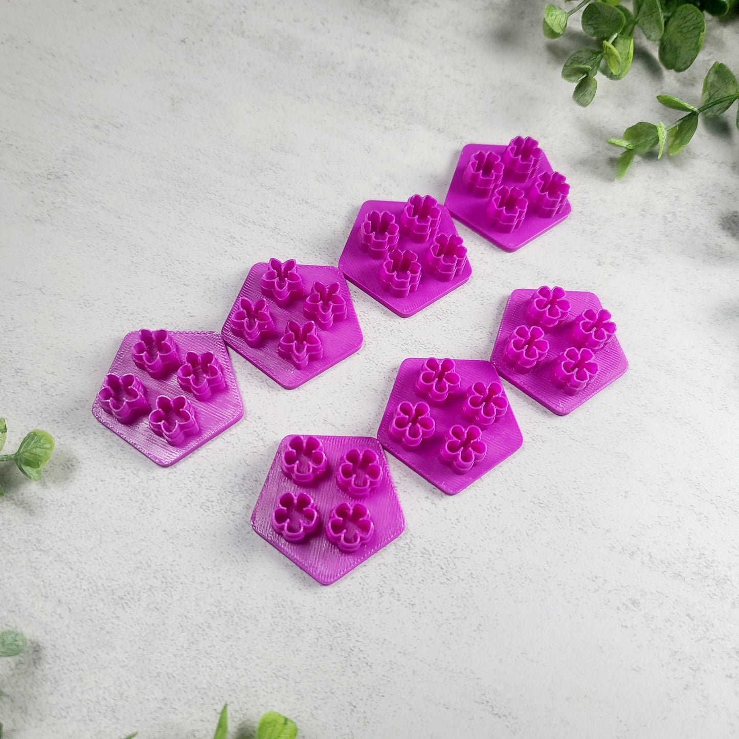 Mini Flower Polymer Clay Cutters, Micro Floral Clay Cutters