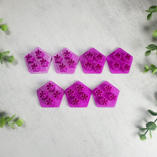 Mini Flower Polymer Clay Cutters, Micro Floral Clay Cutters
