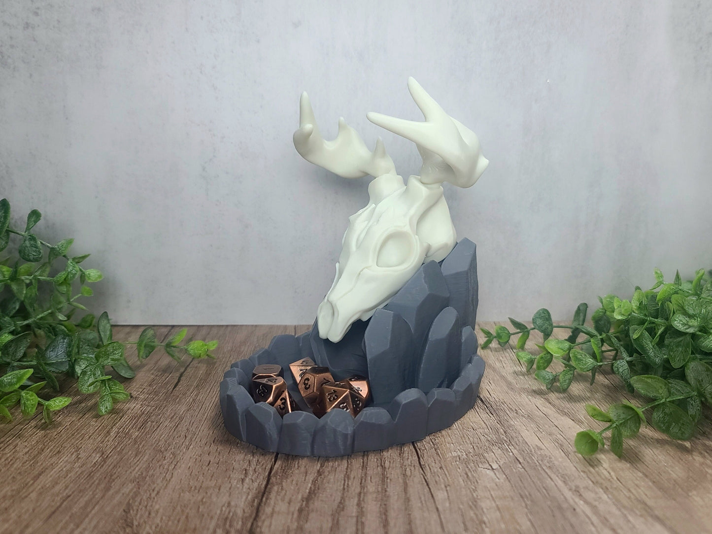 Dice Tower, Deer Skull Dice Tower, 3d Printed Tabletop Accessory, Role playing,