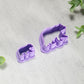 Mother Bear and Cub Set Polymer Clay Cutter, Mother's Day Clay Cutter