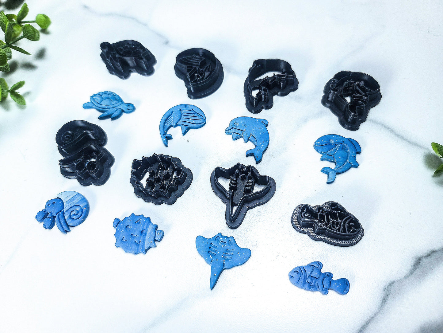 Ocean Animals Clay Cutters, Sea Animal Clay Cutters, Polymer Clay Cutters