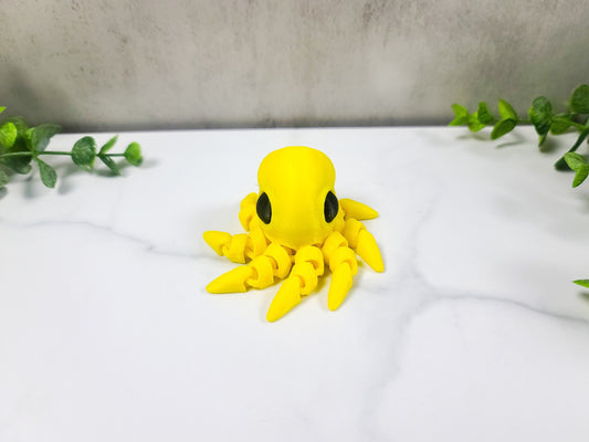 Tiny Octopus 3d Print, Articulated Octopus, Flexi Octopus
