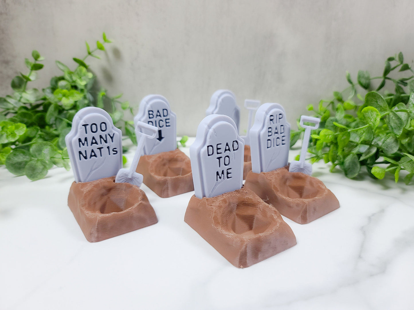 Dice Shaming Graves, 3d Printed Tabletop Accessory, Role-playing, Dice Grave, Dice Guardians