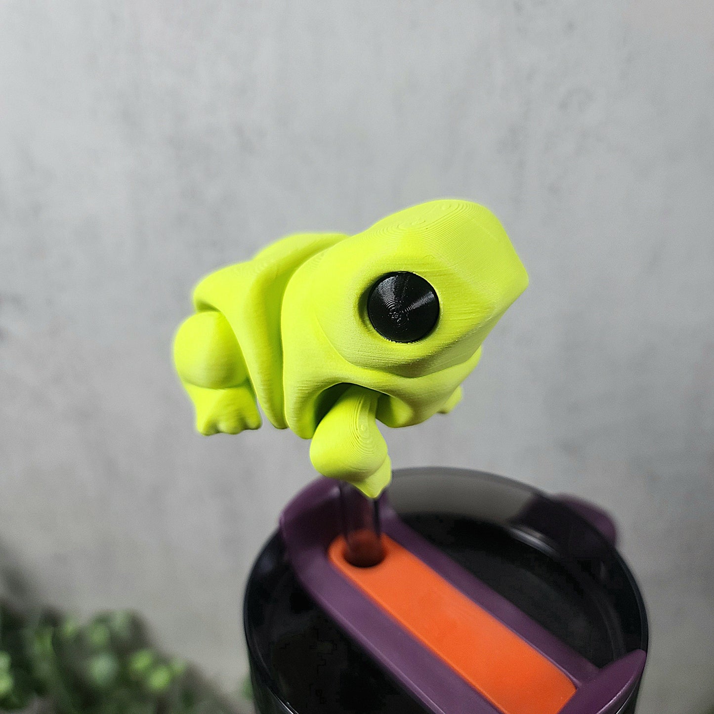 Straw Topper Frog, 3d Printed Frog, Kawaii Gift