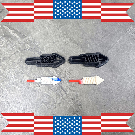 Firework Clay Cutters, July 4th Clay Cutters, Independence Day, USA, Fireworks