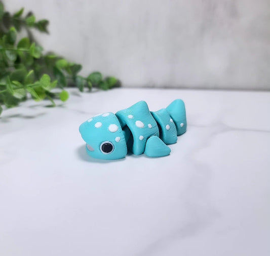 3d Printed Whale Shark, Multicolored Articulated Whale Shark