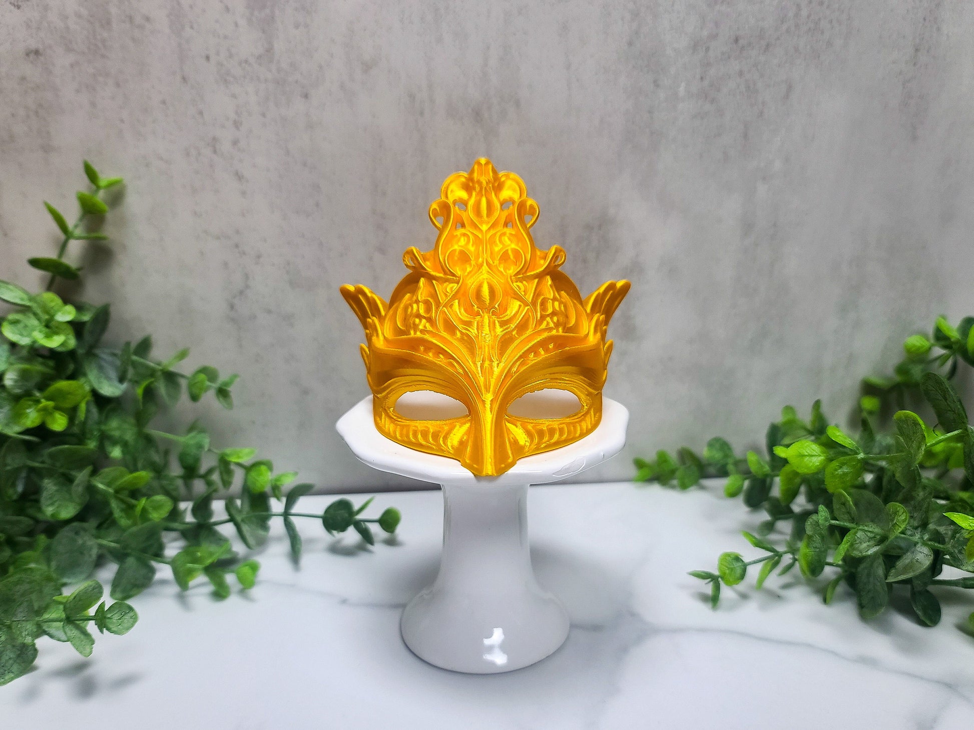 Masquerade Mask 3d Print, Golden Mask