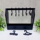 Bat and Coffin Earring Rack with Hangers and Trinket Base, Gothic Jewelry Organizer, Gothic Jewelry Stand, Bat Wings