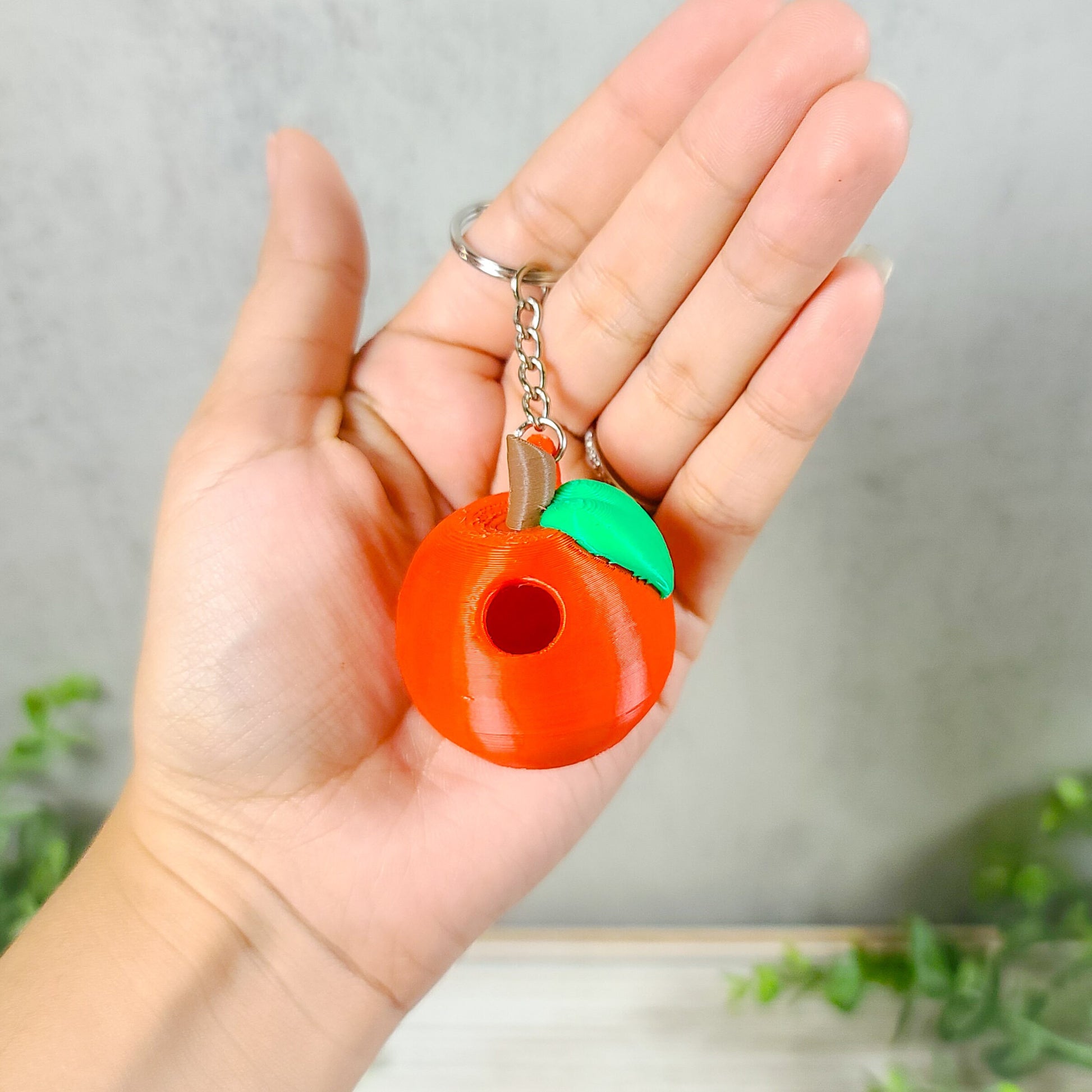 Apple Keychain, Gift for Teachers, School Keychain