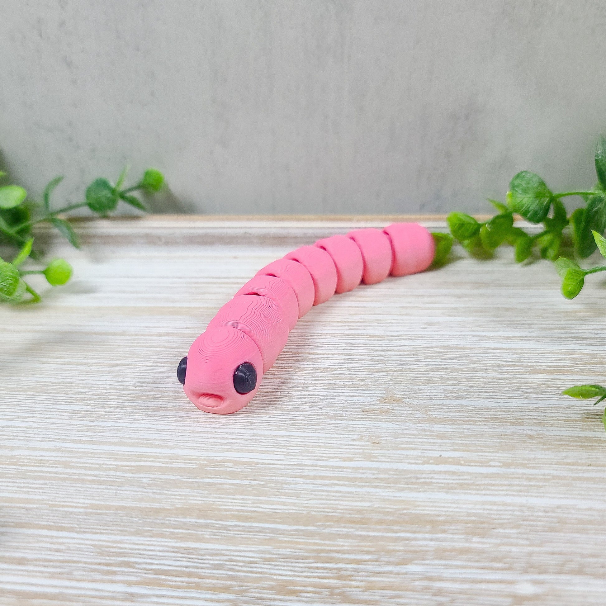 Cute Flexi Worm, Worm 3d Print, 3d Printed Worm