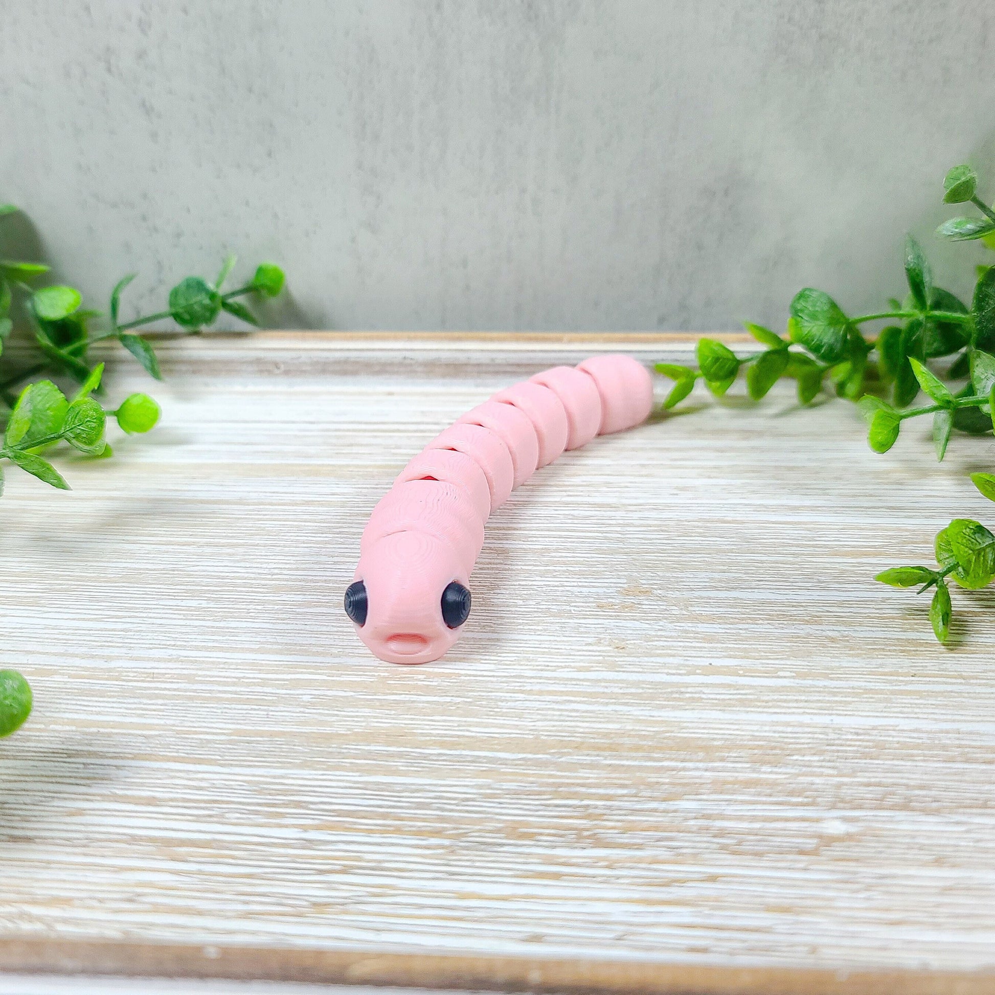 Cute Flexi Worm, Worm 3d Print, 3d Printed Worm