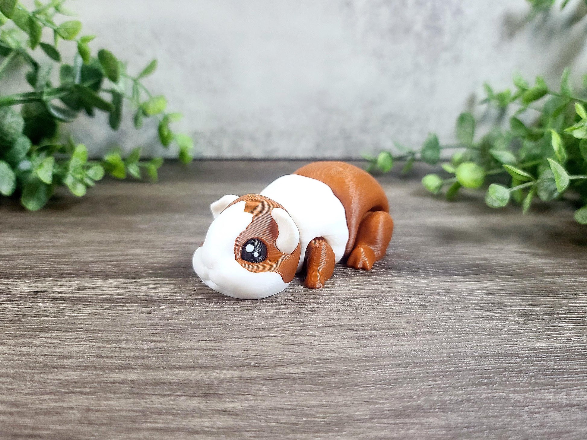 Guinea Pig 3d Print, Layers in Green, Adopt a Guinea Pig