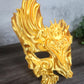 Golden Mask Book shelf Decor, Halloween Decor, Bookish, Gothic Decor, Dread Mask, Masquerade Mask, Carnival Mask