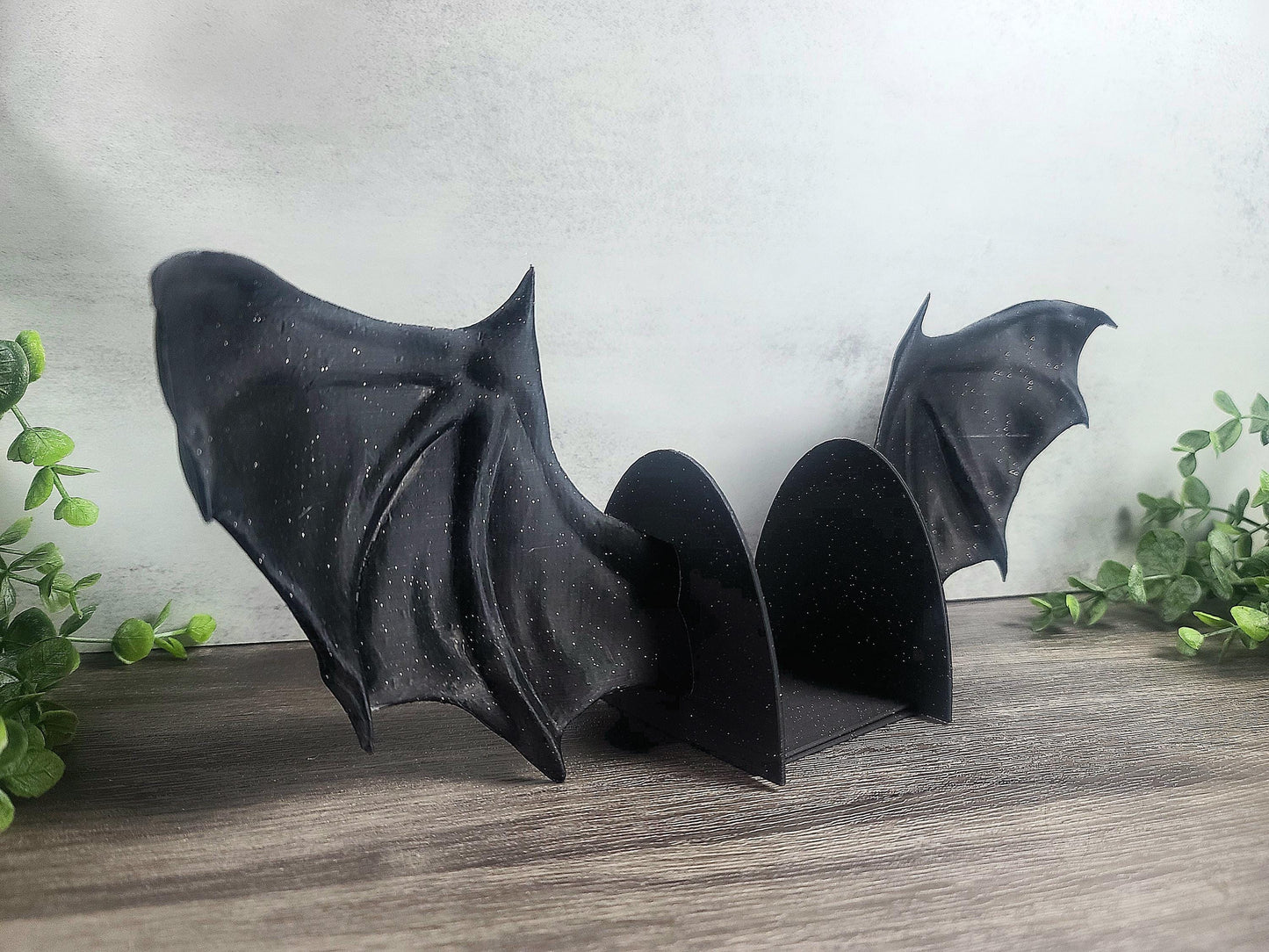 Bat Wing Bookends, Bat Winged Boys, Bat Boys, Halloween Decor, Bookish, Gothic Decor