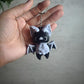 Bat Spooky Pixie Keychain, Layers in Green, Halloween Keychain, Pixie Keychain