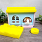 Guinea Pig 3d Print with House, Layers in Green, Guinea Pig and House, Adopt a Guinea Pig