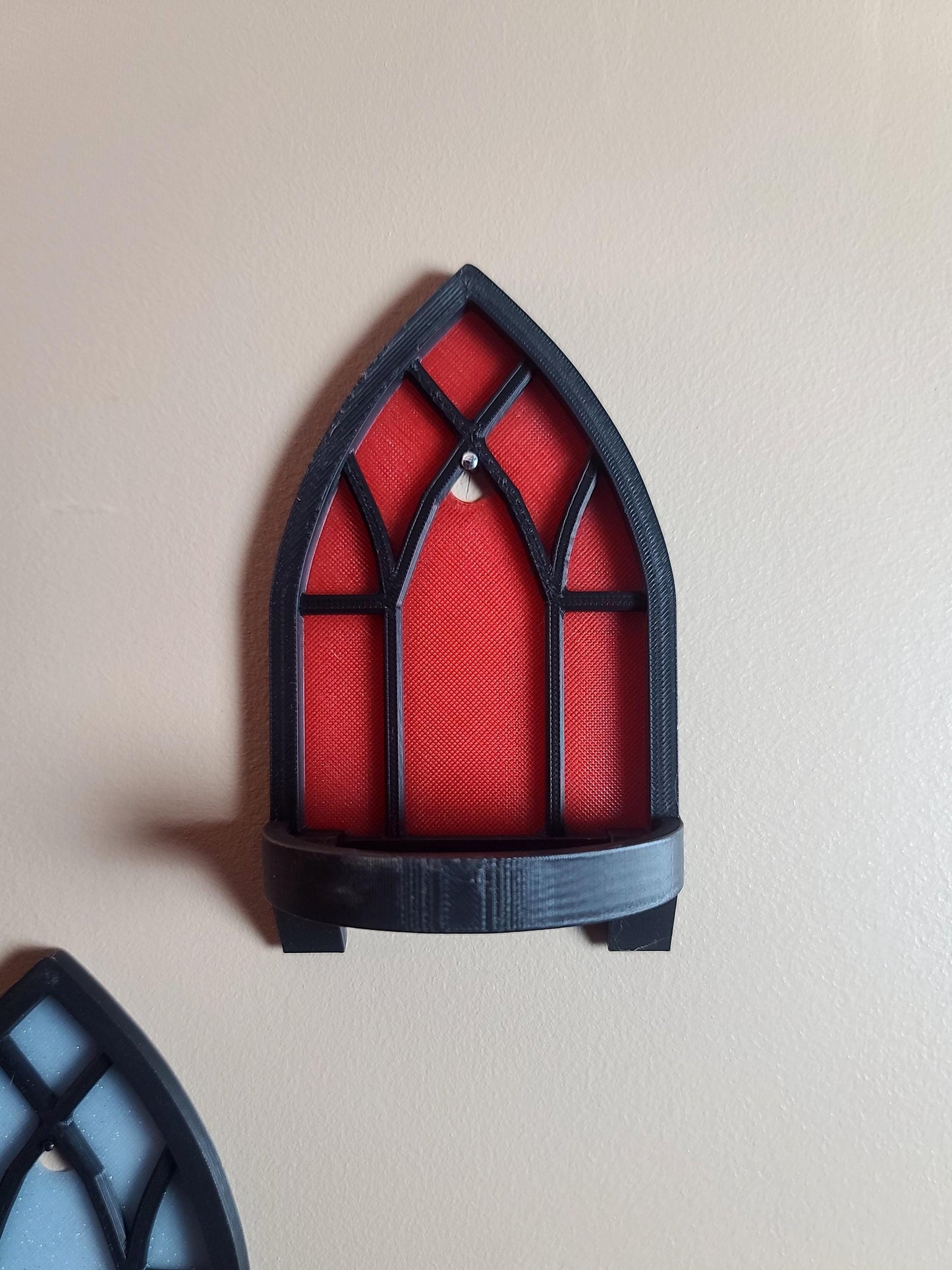 Gothic window shelf, gothic window stand, tealight candle holder, tealight decoration, wall decoration, gothic decor, Halloween decoration