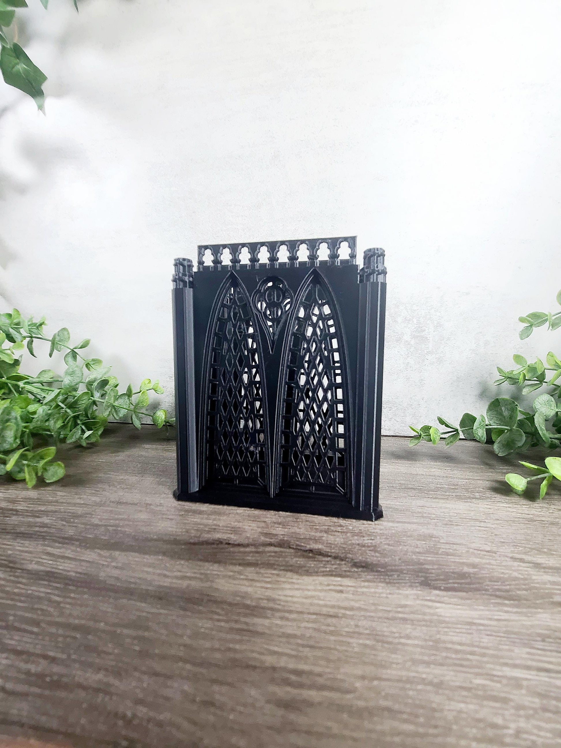 Gothic pencil organizer, makeup brush holder, Halloween decor, gothic decor, desk organizer, jewelry organizer, bathroom organizer