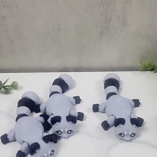3d Printed Raccoon, Trash Panda, Flexi Raccoon, Articulated Raccoon