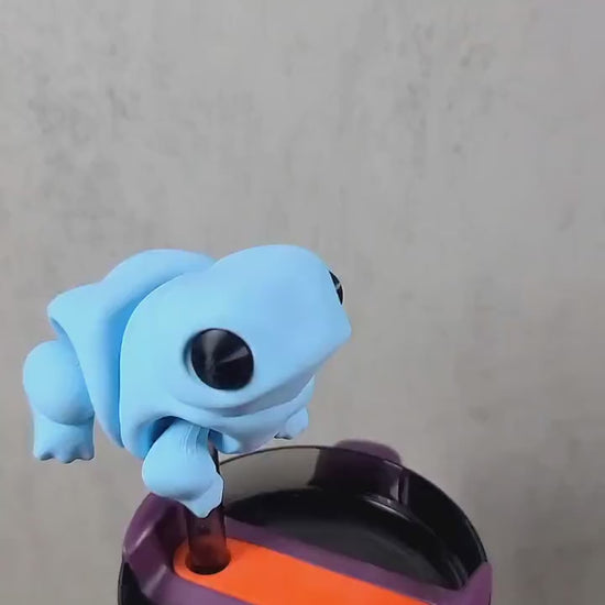 Straw Topper Frog, 3d Printed Frog, Kawaii Gift