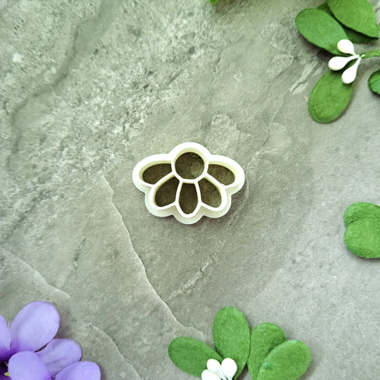 Half Daisy Embossed Clay Cutter