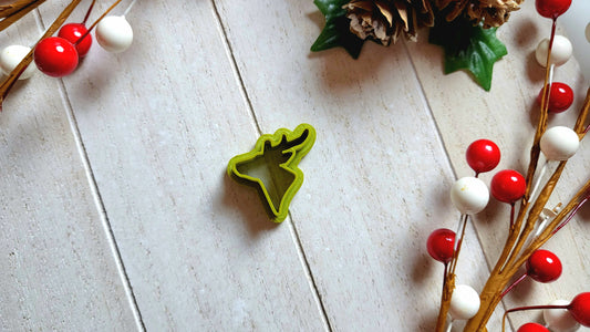 Reindeer Outline Polymer Clay Cutter