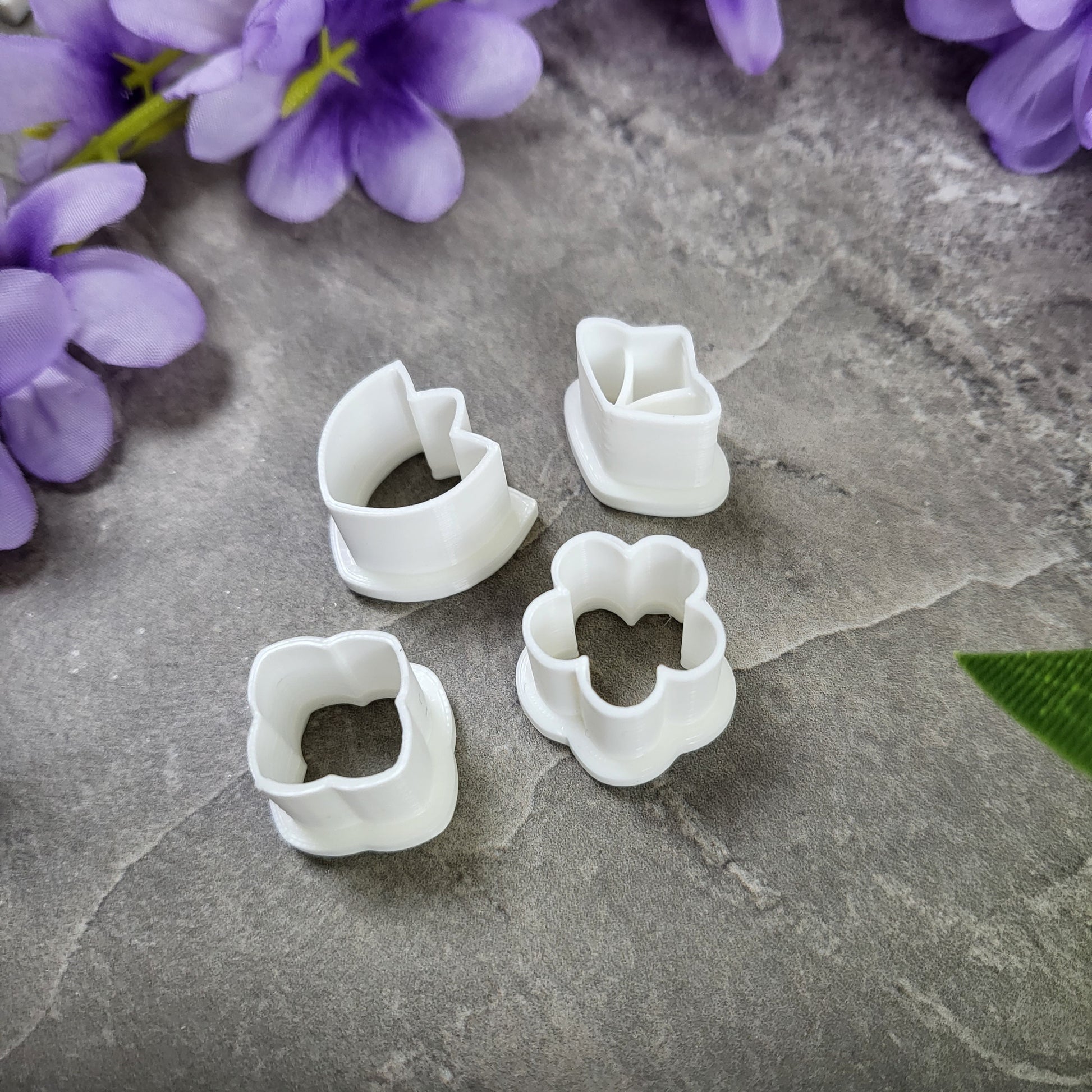 Floral Stud Clay Cutter, Floral Polymer Clay Cutters, Stud Earrings, Jewelry Making