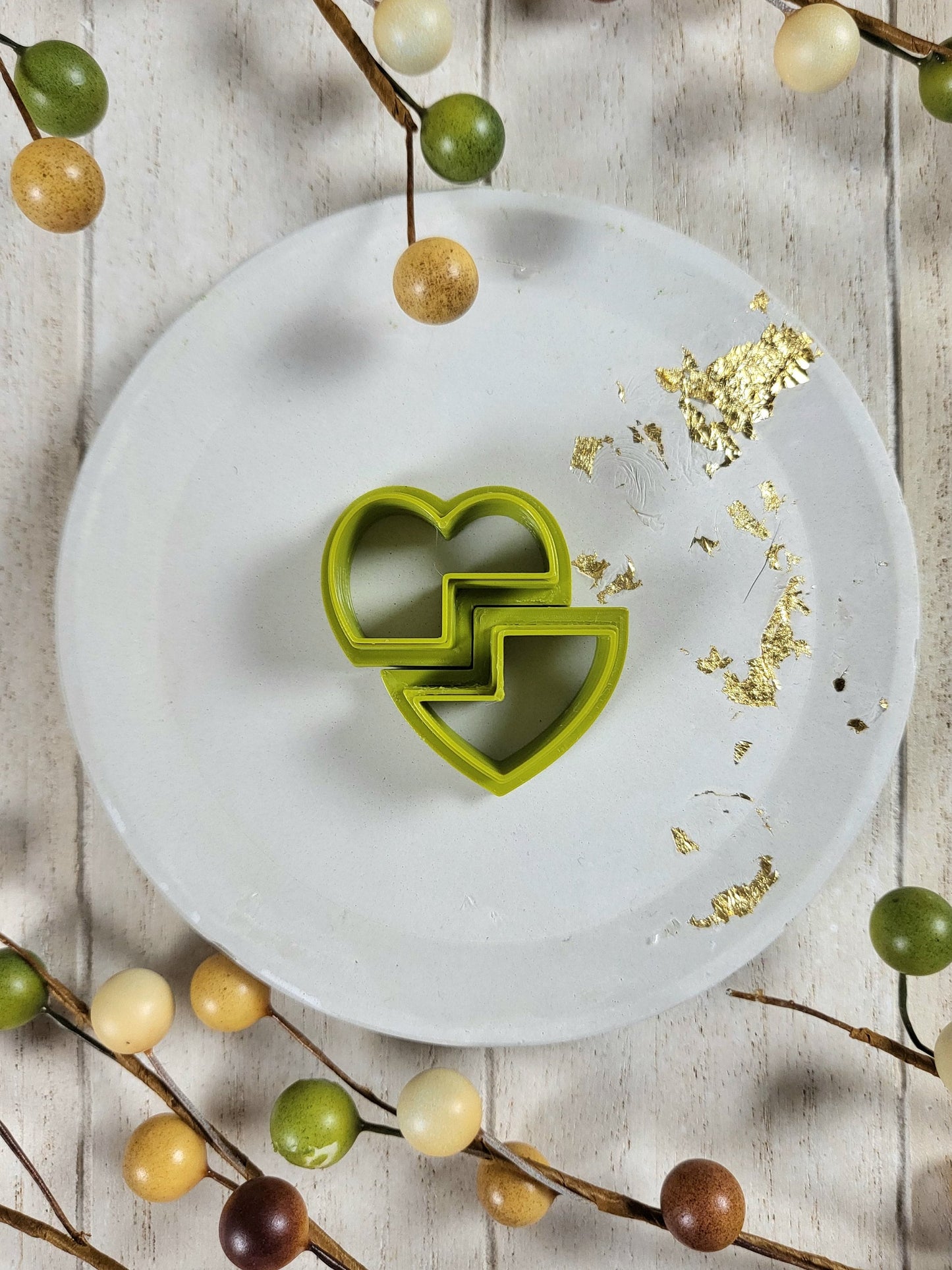 2pc Heart Clay Cutter – Olive the Stuff