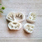 Pansy Embossed Set Clay Cutter for Polymer Clay, Floral Clay Cutter