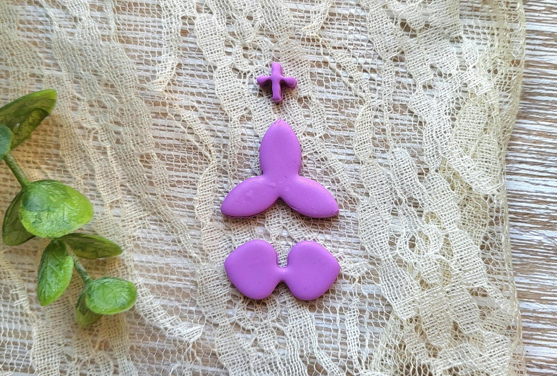 Orchid Set Clay Cutter for Polymer Clay, Floral Clay Cutter