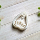 Embossed Floral Planchette with Heart Clay Cutter, Polymer Clay Cutter