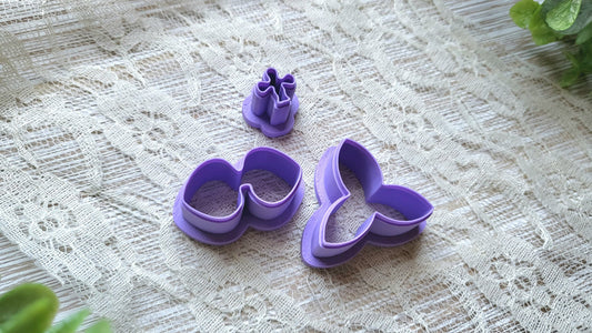 Orchid Set Clay Cutter for Polymer Clay, Floral Clay Cutter