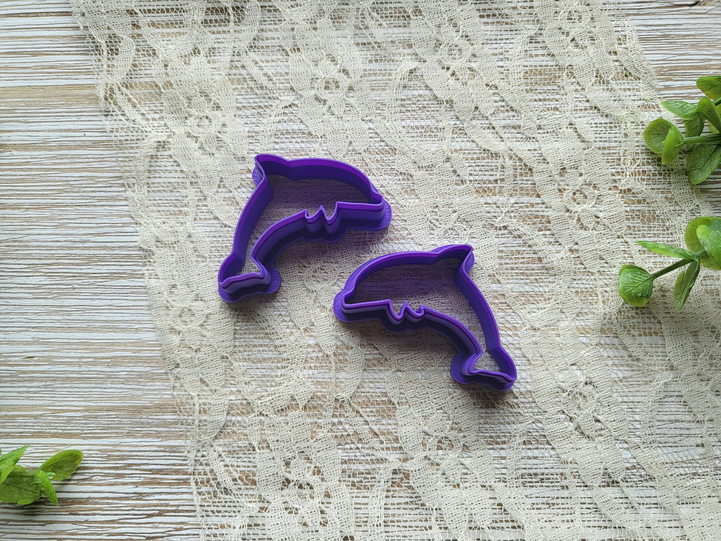 Dolphin 2 Polymer Clay Cutter, Animal Clay Cutter, Marine Life Clay Cutter, Marine Animal