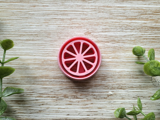 Fruit Lemon Circle Clay Cutter for Polymer Clay, CMM Cute Food Cutter, Lemon, Lime Clay Supplies