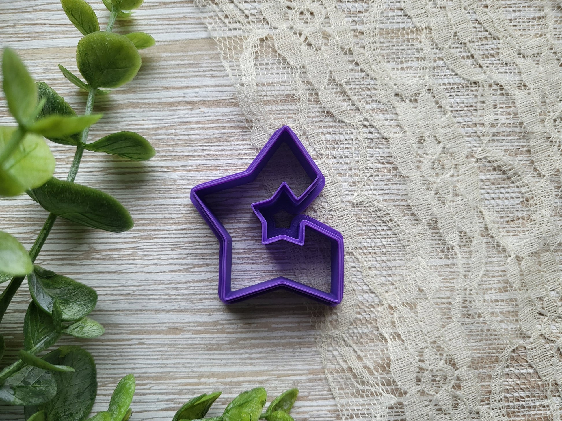 Star Hoop Clay Cutter, Polymer Clay Cutters, Earring Jewelry